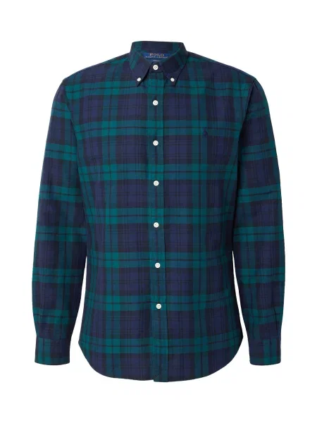Polo Ralph Lauren Cămașă CLASSIC bleumarin / smarald verde