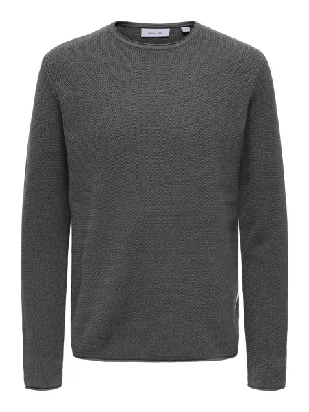 Only & Sons Pulover Eric închis gri