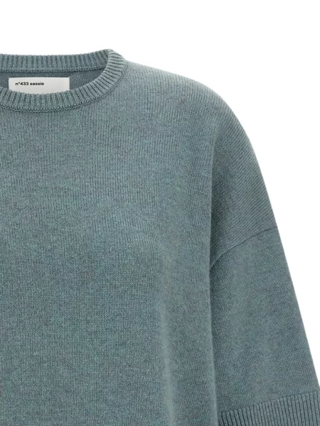Кашмирен пуловер Extreme Cashmere с кръгло деколте синьо