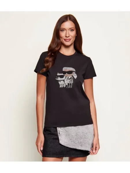 Karl Lagerfeld Tricou IKON RS DUO negru