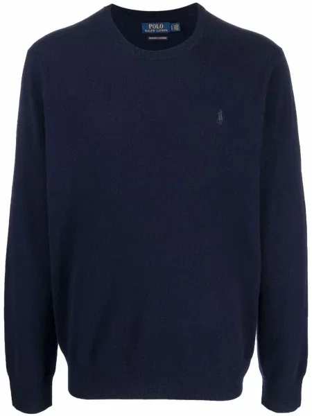 Siuvinėtos kašmyro bokseriai Polo Ralph Lauren mėlyna