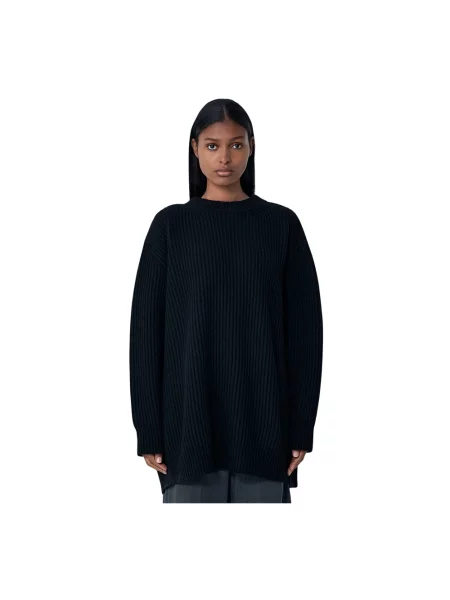 Maison Margiela sweter z dodatkiem wełny ciepły czarny