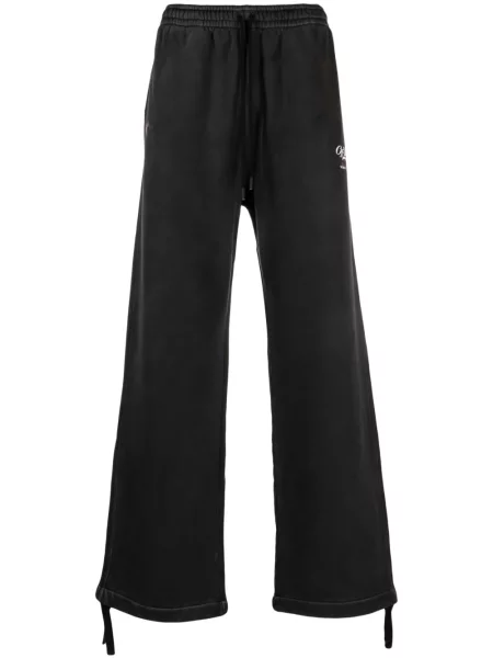 Pantaloni Off-white cu imagine alergare