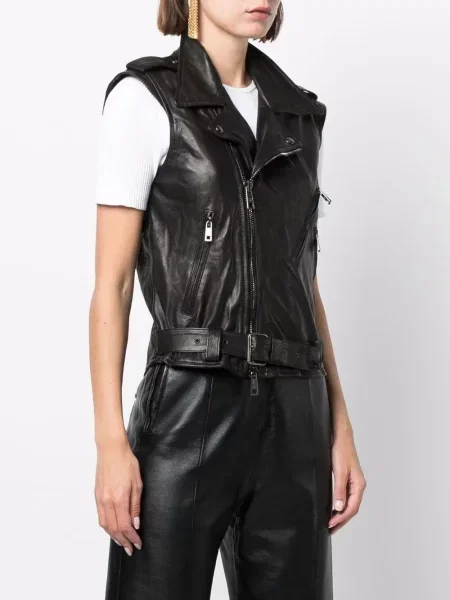 Geanta de piele Giorgio Brato biker negru