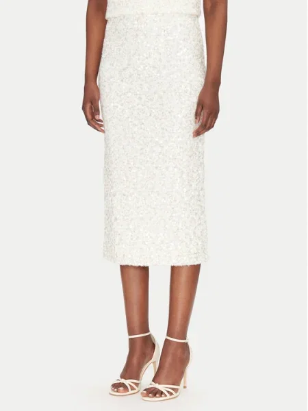 ViCOLO Fustă midi alb