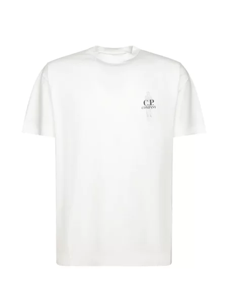 Tricou C.p. Company cu imagine alb
