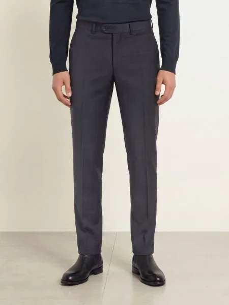 Dressler Oblekové Kalhoty Střih Slim Fit dunkelblau