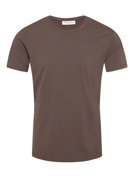 Tricou Orlebar Brown din lână merinos maro