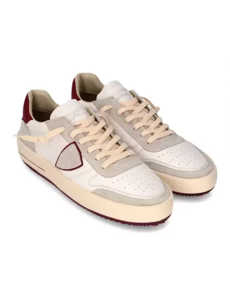 Buty do tenisa Philippe Model zamszowe do tenisa białe