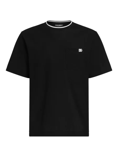 Tricou Dolce & Gabbana cu broderie negru