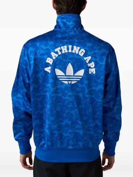 Камуфлажни панталон Adidas с принт синьо