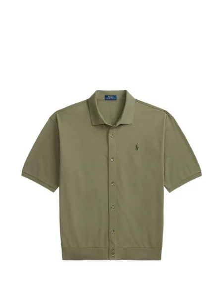 Scurt cămașă Polo Ralph Lauren cu broderie verde