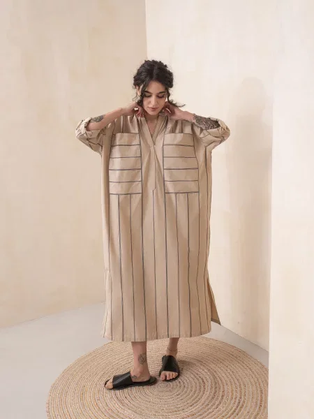 Сукня міді HankaKohana Marie бежевий