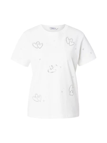 ZABAIONE Tricou argintiu alb