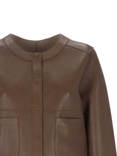 Geanta de piele The Jackie Leathers maro