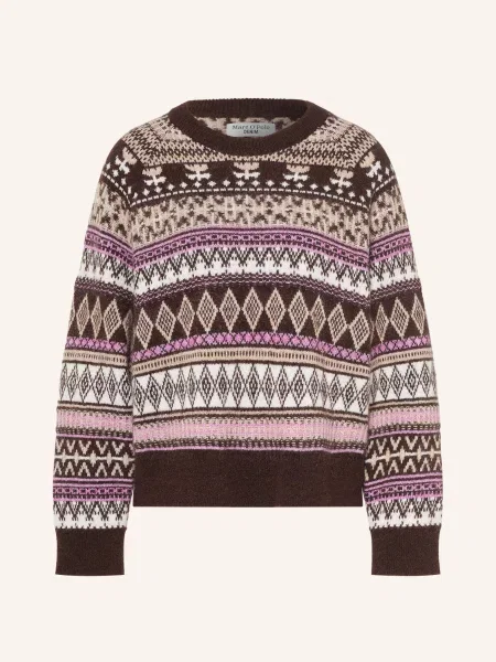 Marc O'polo Denim Sweter Z Alpaki braun