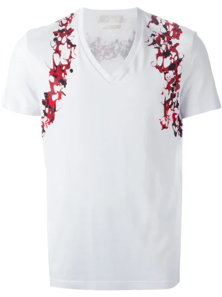 Tričko Alexander Mcqueen s potiskem bílé