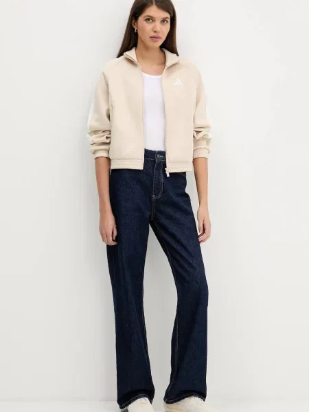 Adidas bluza Stadium z nadrukiem beżowy