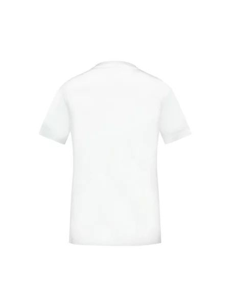 Koszulka Ganni casual w kratkę z dżerseju biała