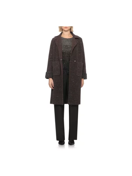 Sweter D.exterior z cekinami brązowy