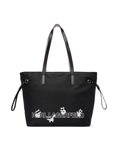 Karl Lagerfeld Shopper táska Ikon Choupette fehér