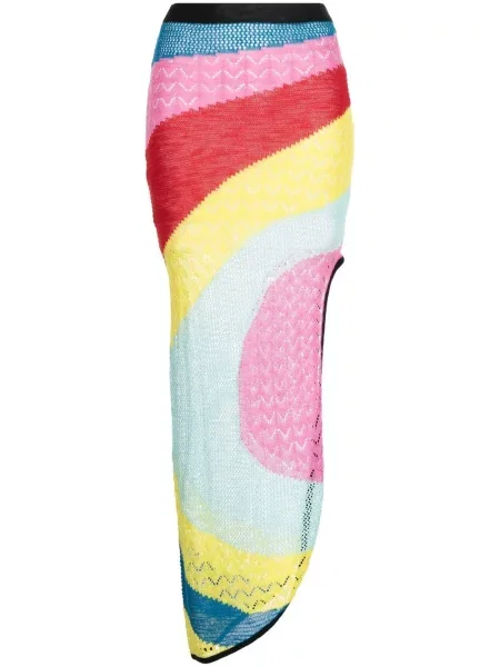 Dzianinowa spódnica Staud asymetryczna