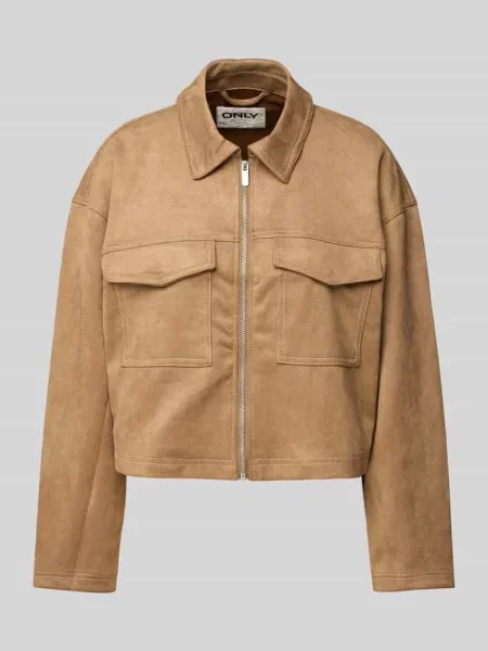 ONLY Kurtka z imitacji skóry Stina brązowy