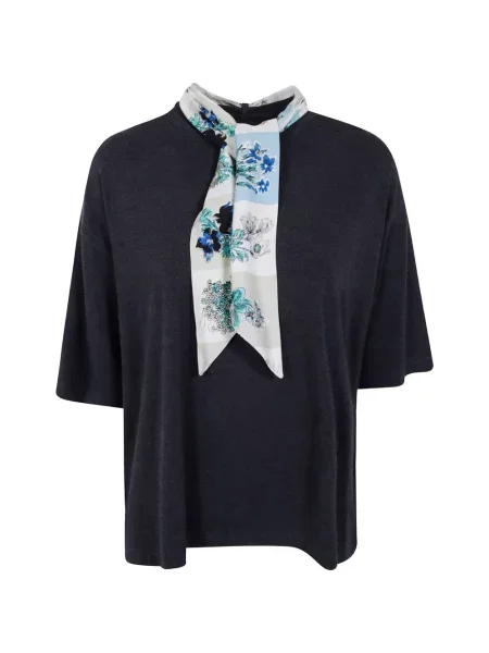 Tricou Paul Smith de mătase cu model floral cu imagine negru