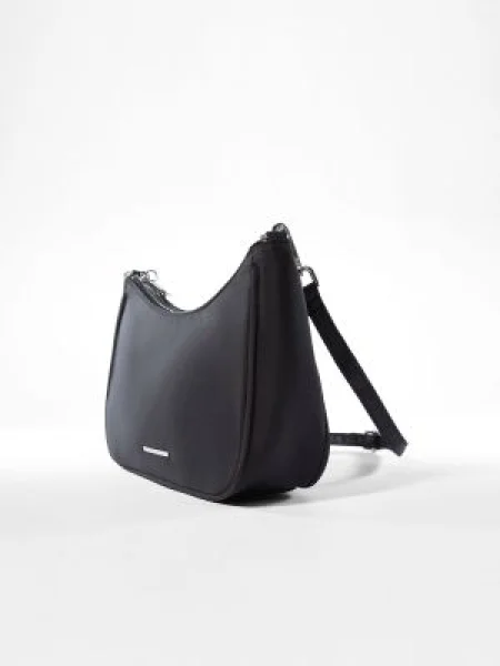 Bershka Geantă de umăr negru