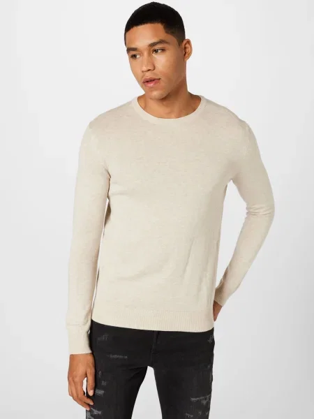 JACK & JONES Pulover JJEmil amestecat bej
