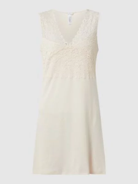 Koszula nocna z bawełny merceryzowanej model ‘Moments’ Hanro różowa