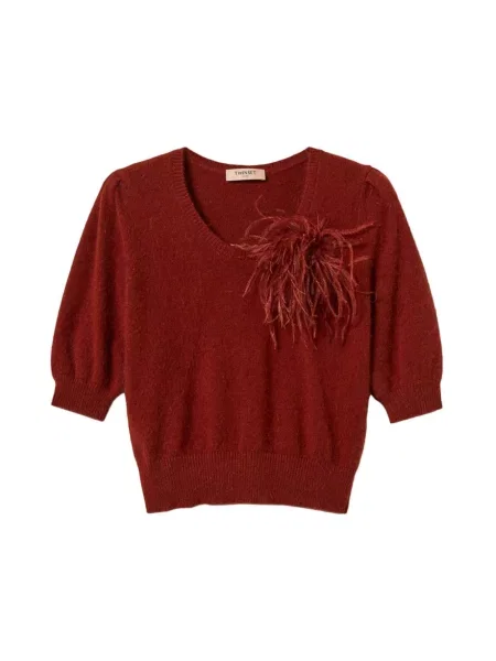 Sweter Twinset czerwony