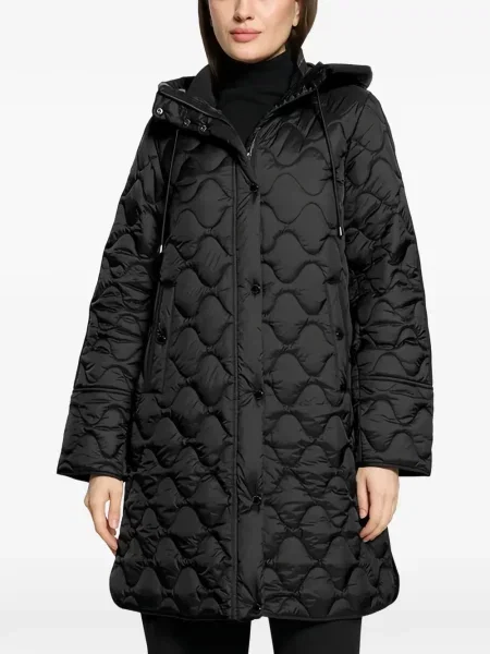 Palton Betty Barclay cu glugă negru