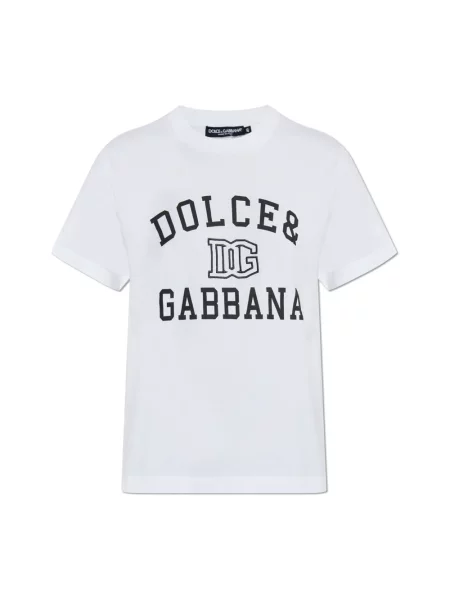 Koszulka Dolce And Gabbana z logo biała