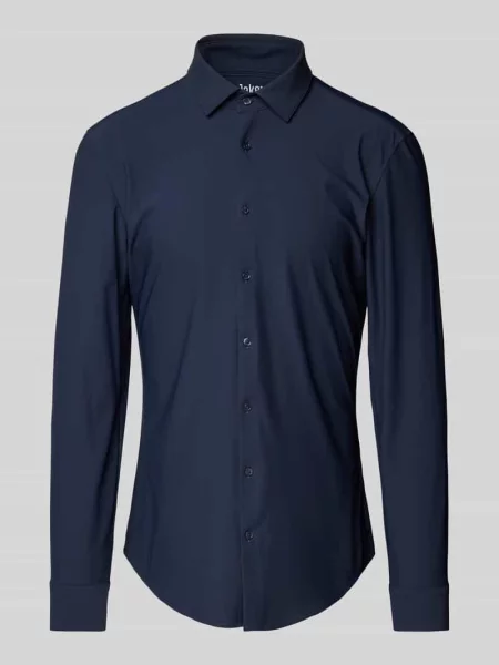 Super krój slim fit koszula biznesowa z kołnierzykiem kent Jake*s granatowa