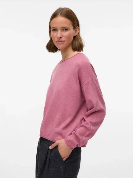 VERO MODA Pulover VMEXCITING pitaya roz
