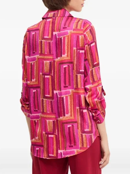 Top Joseph Ribkoff cu imagine cu imprimeu geometric roz