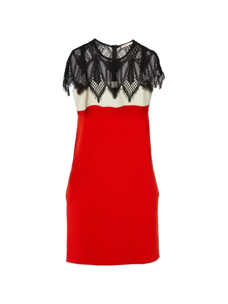 Rochie mini Maje din dantelă roșu