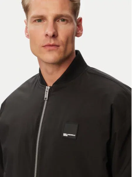Bunda bomber Karl Lagerfeld Jeans černá