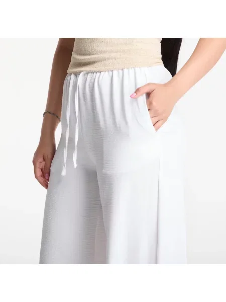 Παντελόνια Urban Classics Structured Wideleg Pants White M λευκό