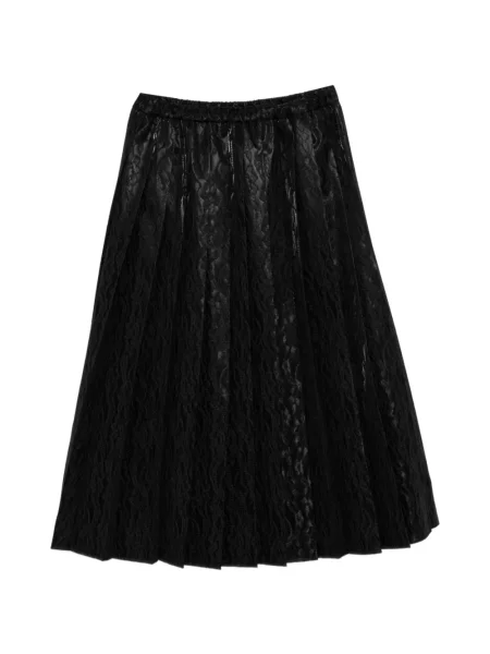 Spódnica plisowana Junya Watanabe koronkowa czarna