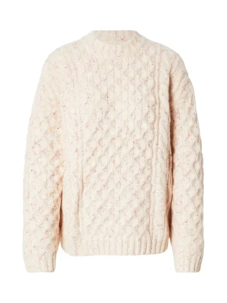Monki Oversize pulóver Tate zerge / fáradt rózsaszín