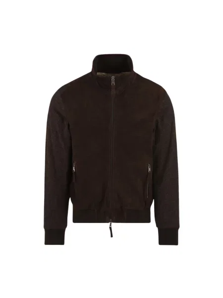 Kurtka The Jack Leathers wełniana brązowa