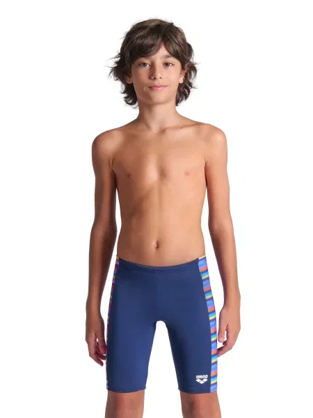 Spodenki Treningowe Arena Racing Stripe Swim Jammer junior niebieskie