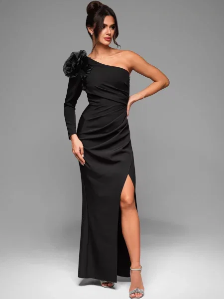 Rochie de seară Edoti de costum negru