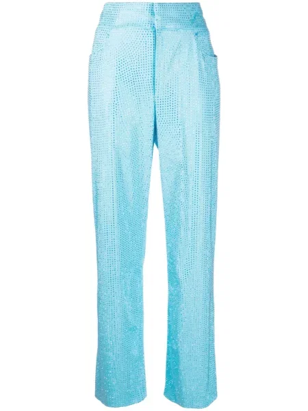 Pantaloni Giuseppe Di Morabito de cristal albastru