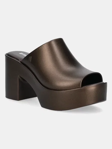 Natikači Melissa MELISSA MULE HYPE METALLIC AD M rjava