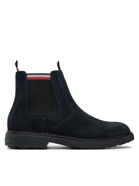 Tommy Hilfiger Ghete chelsea CHELSEA | piele întoarsă negru