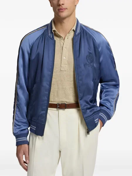 Сатенено обратим яке Ralph Lauren Purple Label синьо