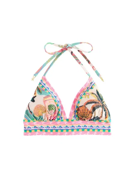 Next Sutien costum de baie portocaliu / roz / roz pastel / cranberry roșu